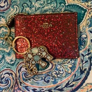 Coach Wallet with elephant key chain